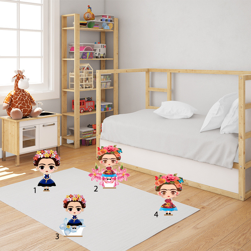 Διακοσμητική φιγούρα Frida Kahlo 20cm Ξύλινη με βάση/1 τμχ