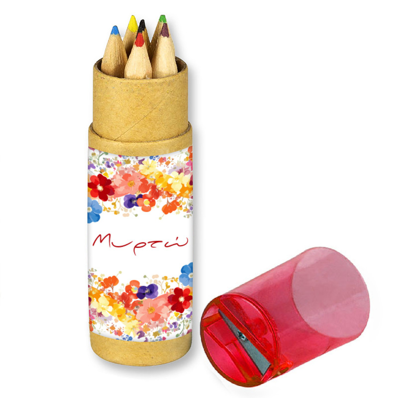 Floral  Ξυλομπογιές με όνομα