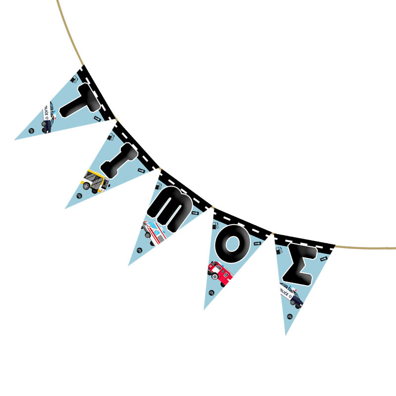 Σημαιάκια με όνομα On The Road τρίγωνα