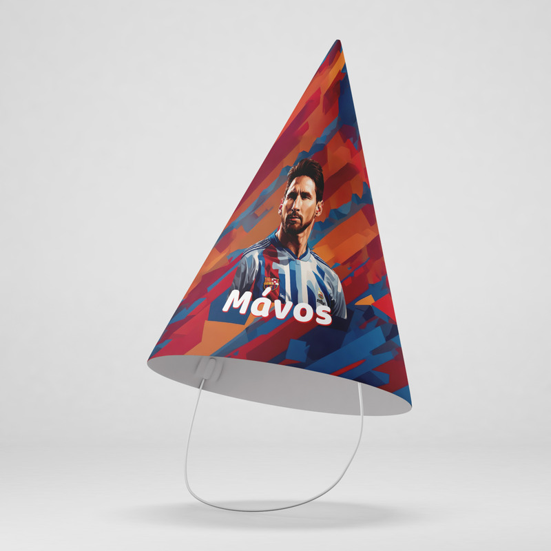 Καπελάκια πάρτυ με όνομα Messi / 8τμχ
