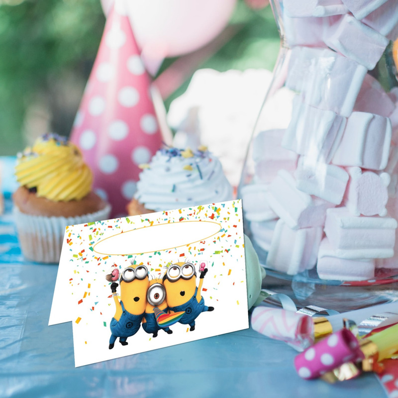 Καρτελάκι Μπουφέ Minions/ 6τμχ