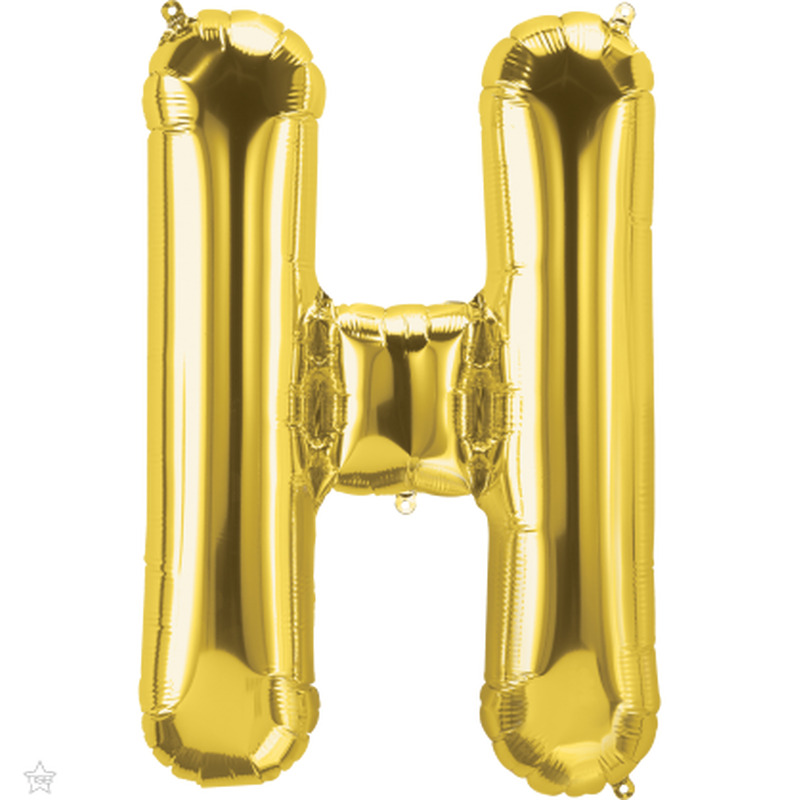 Μπαλόνι Φοιλ Γράμμα  H  Χρυσό 34/ 86εκ