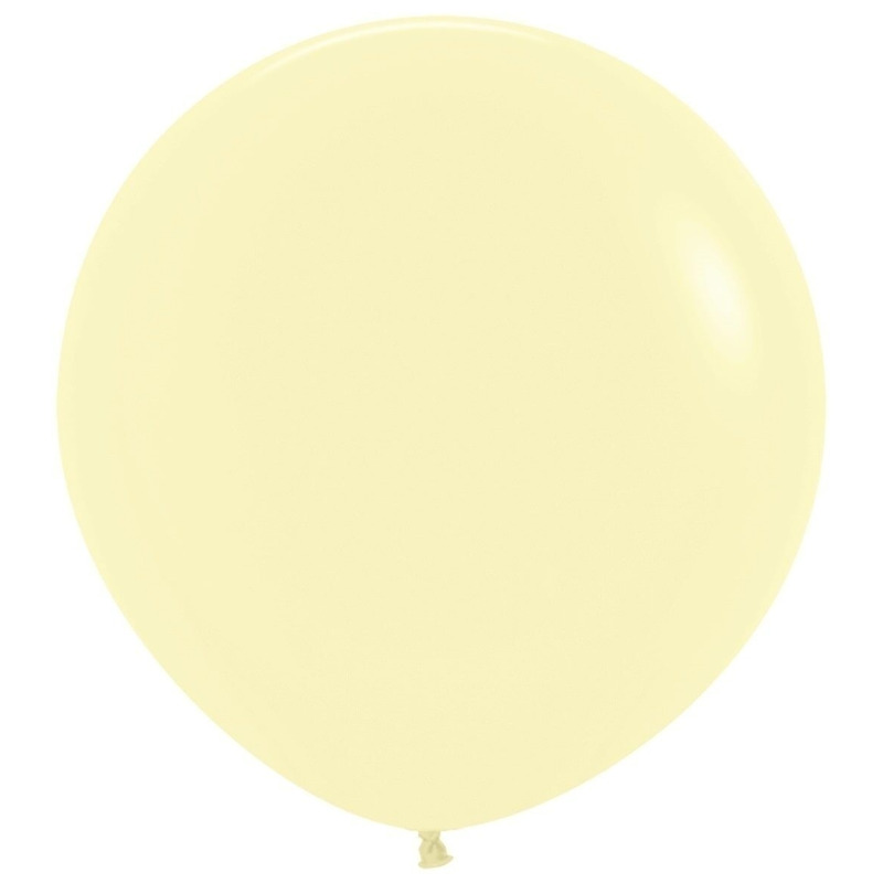 Μπαλόνια Λάτεξ 36 Pastel Matte Yellow / 2 τεμ - Κίτρινο
