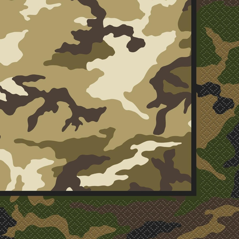 Χαρτοπετσέτες φαγητού ΄Military / 16 τεμ - Παραλλαγή