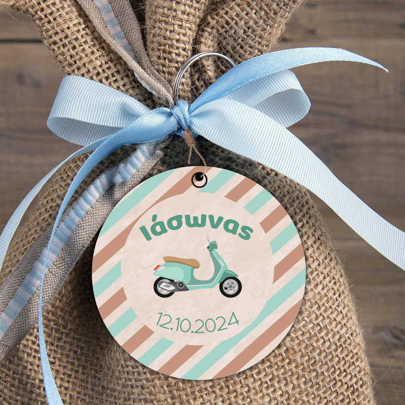 Ξύλινη φιγούρα Βέσπα για μπομπονιέρα