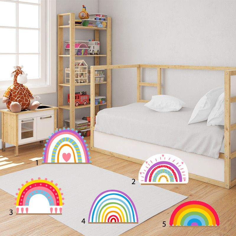 Διακοσμητική φιγούρα Retro Rainbow Pink 50cm Ξύλινη με βάση/1 τμχ