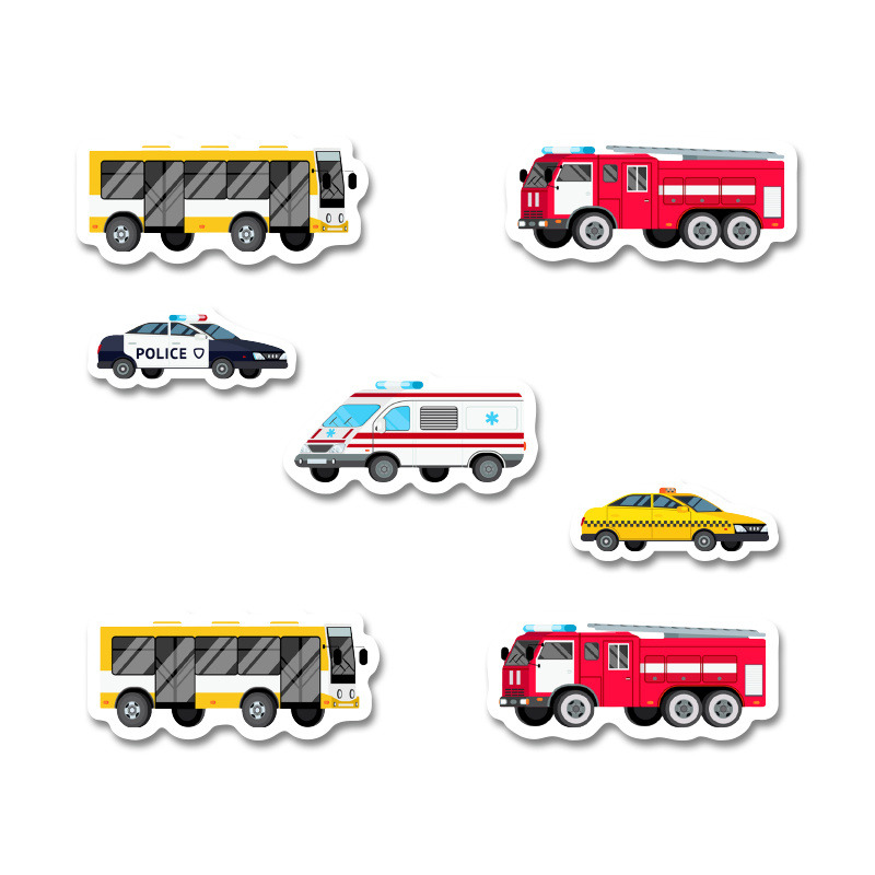 Αυτοκόλλητα On The Road 5cm / 8τμχ