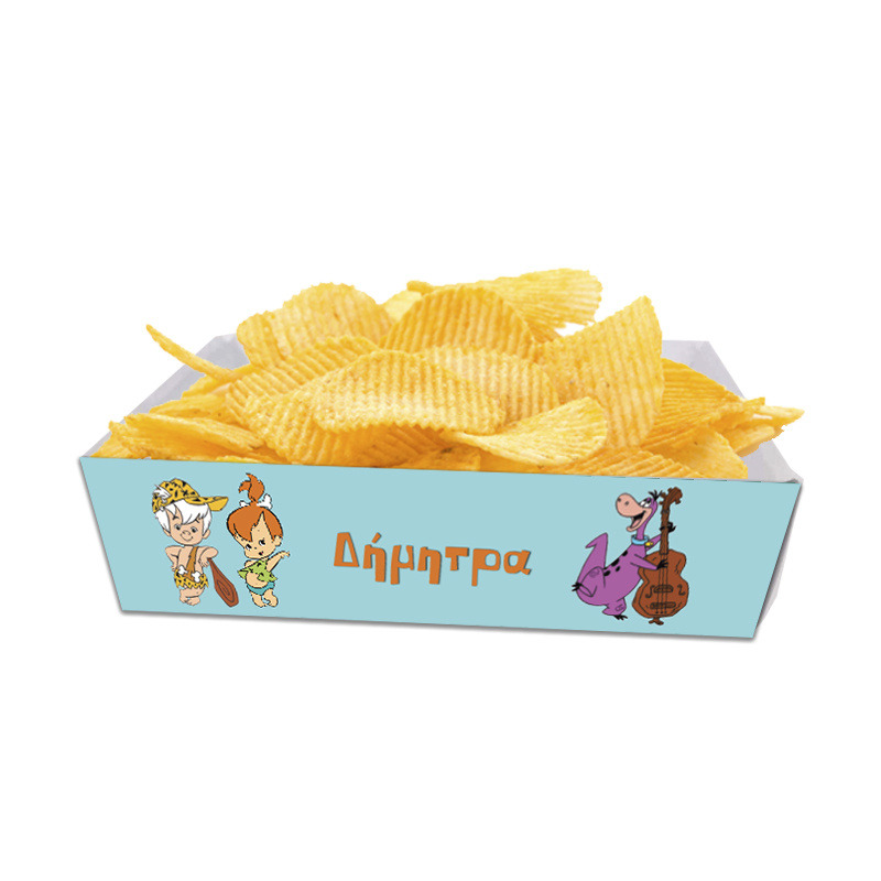 Κουτάκια για πατατάκια Σταλίτσα με όνομα 8τμχ/ 15cmx10cmx4cm