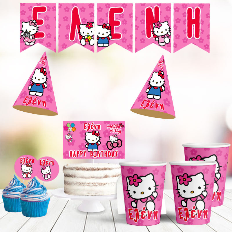 Σετ πάρτυ με όνομα Hello Kitty / 8 ατόμων