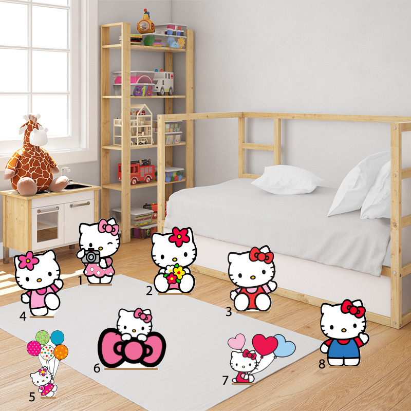 Διακοσμητική φιγούρα Hello Kitty 20cm Ξύλινη με βάση/1 τμχ