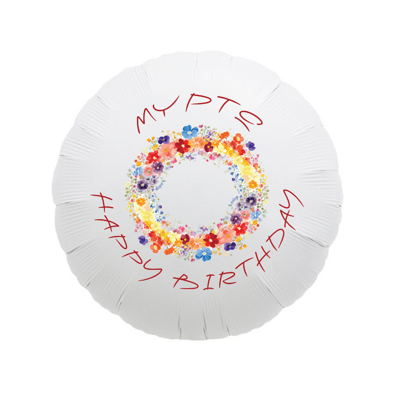 Μπαλόνι Φόιλ Floral με όνομα / 43cm