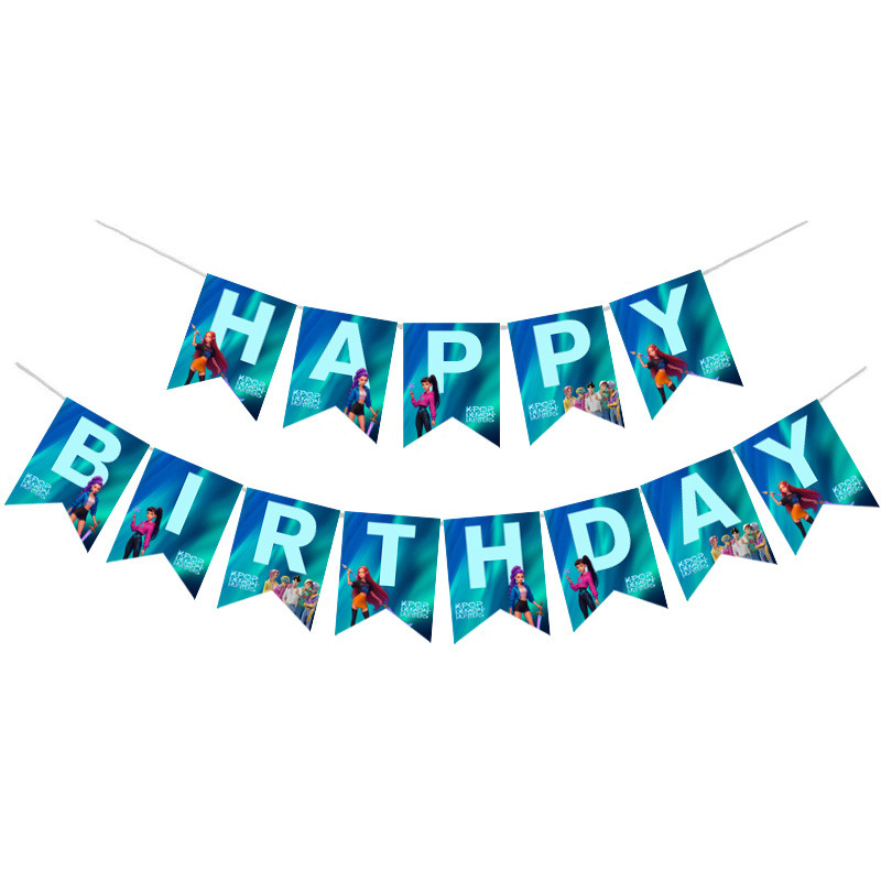 Γιρλάντα Γράμματα K-Pop Demon Hunters Happy Birthday