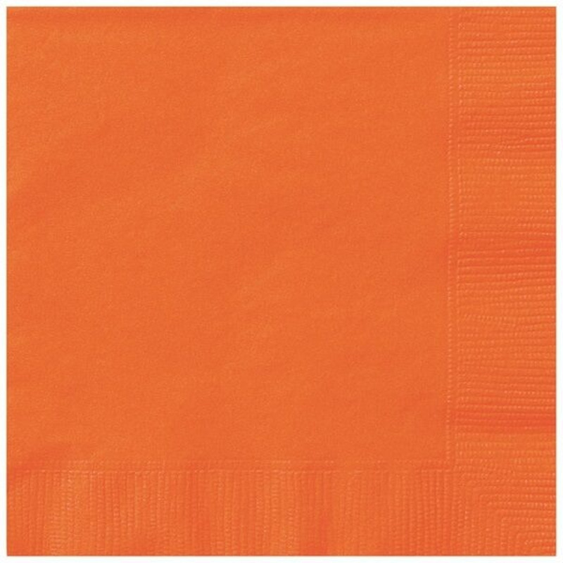 Χαρτοπετσέτες γλυκού 25εκ Πορτοκαλί /20 τεμ