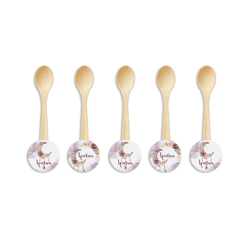 Ξύλινα Κουταλάκια με όνομα Ονειροπαγίδα Κορίτσι / 8τμχ