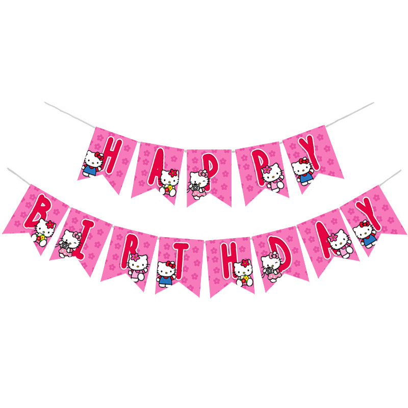 Γιρλάντα Γράμματα Hello Kitty Happy Birthday