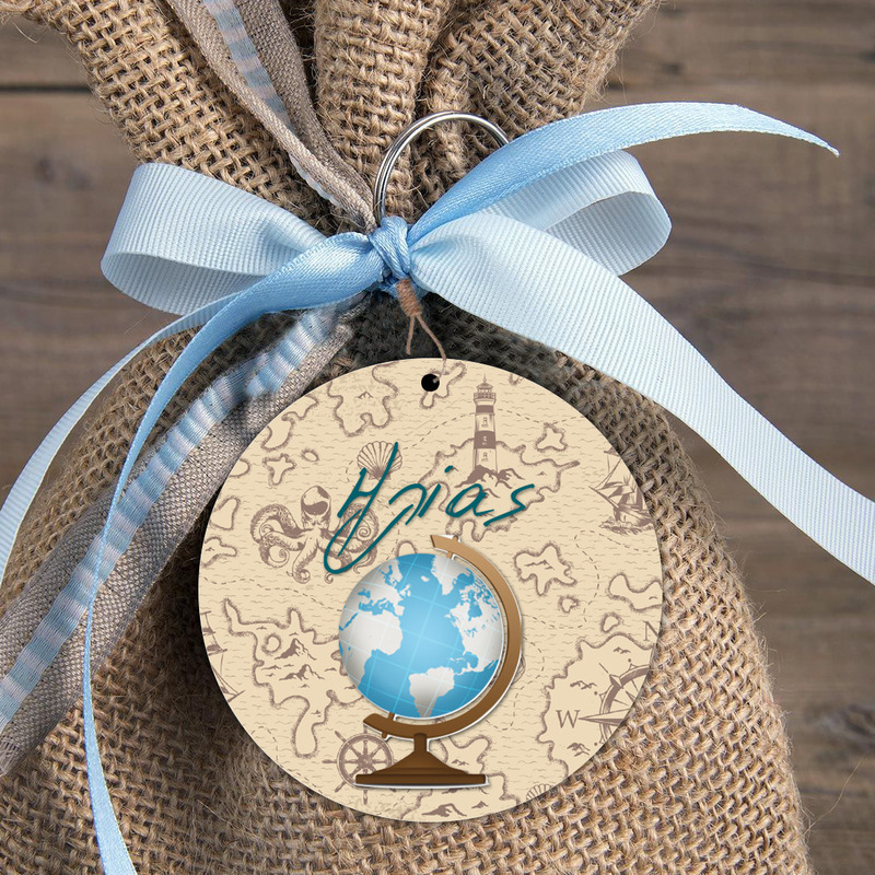 Ταξίδια Φιγούρα Ξύλινη για μπομπονιέρα