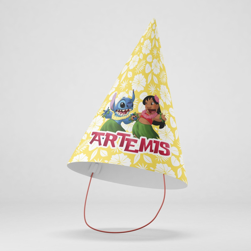 Καπελάκια πάρτυ με όνομα Lilo & Stitch / 8τμχ