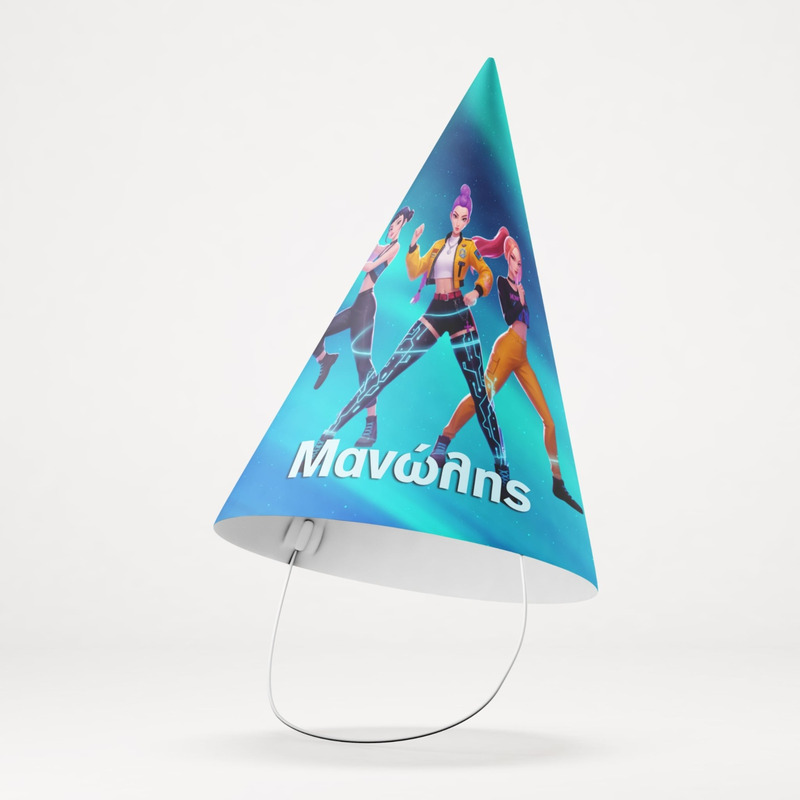 Καπελάκια πάρτυ με όνομα K-Pop Demon Hunters / 8τμχ