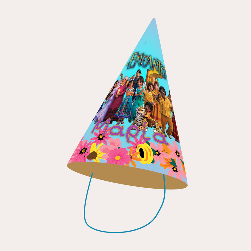 Καπελάκια πάρτυ με όνομα Encanto / 8τμχ