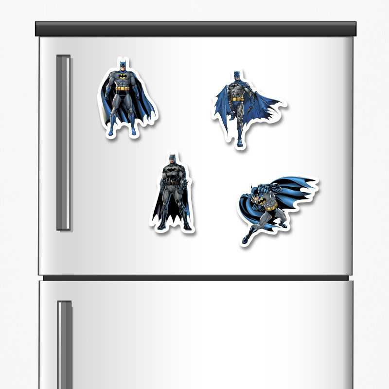 Ξύλινα μαγνητάκια Batman 5cm/ 4τμχ