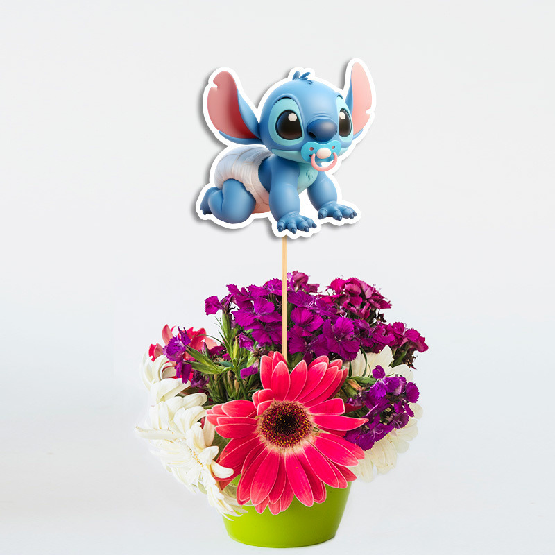 Διακοσμητικό Τοππερ Baby Stitch χάρτινο για το τραπέζι/ 20cm