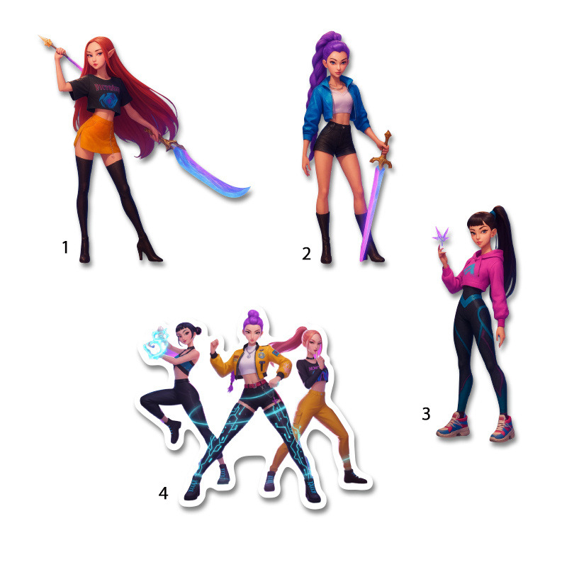 Διακοσμητική φιγούρα K-Pop Demon Hunters 10cm Ξύλινη/1τμχ