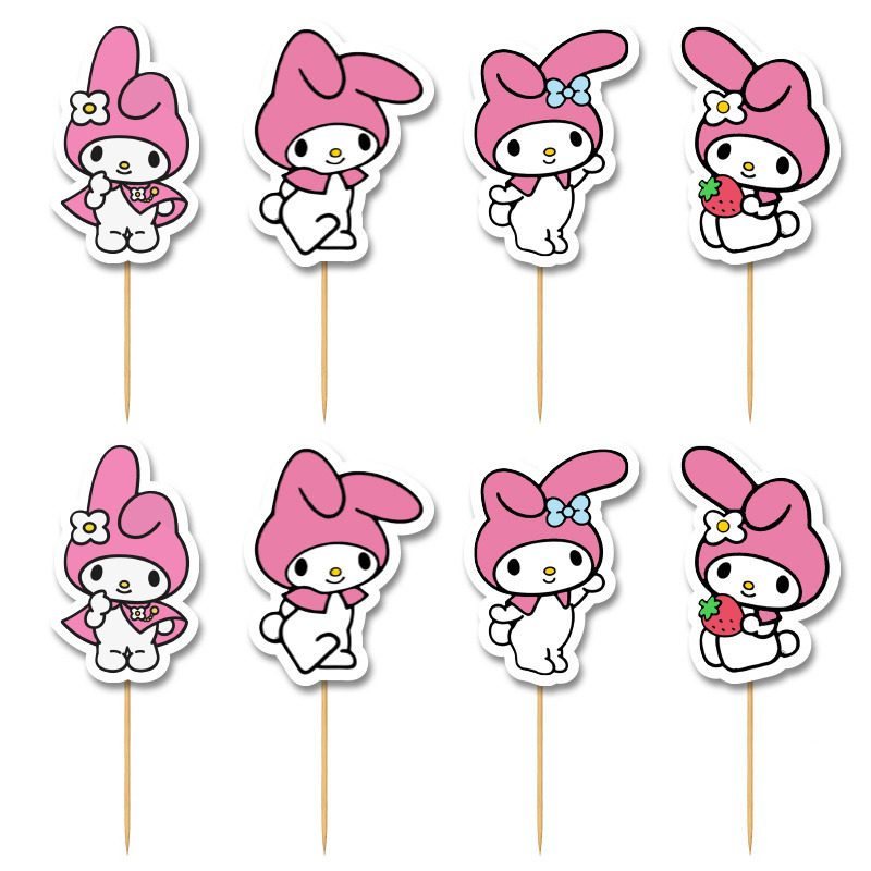 Cupcake toppers My Melody 10cm / 8τμχ