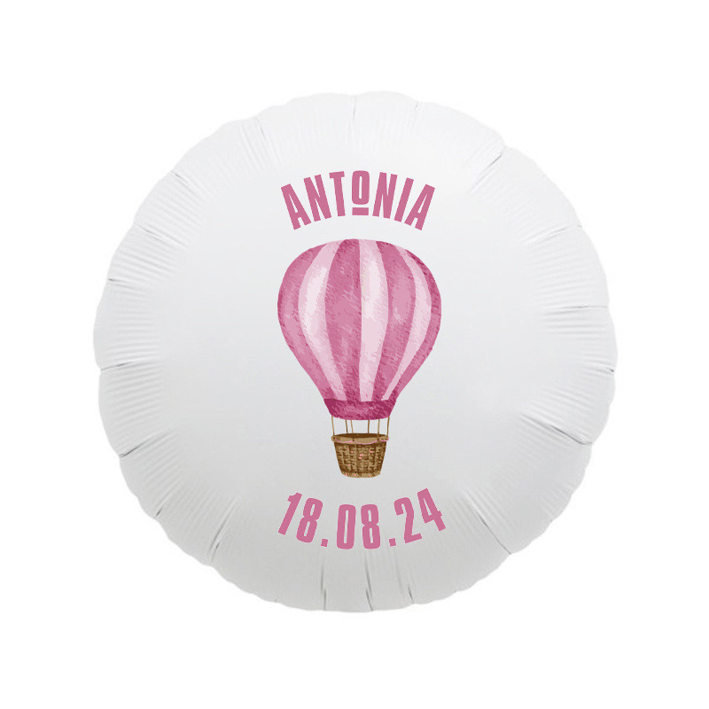 Μπαλόνι Φόιλ για Βάπτιση Αερόστατο με όνομα/43cm