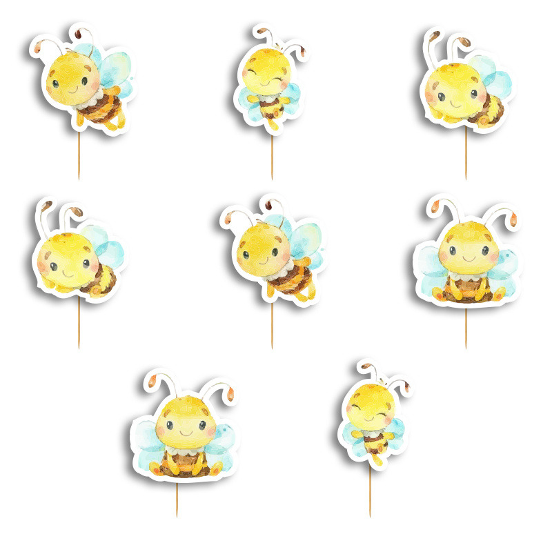 Οδοντογλυφίδες Μέλισσα 5cm / 12τμχ