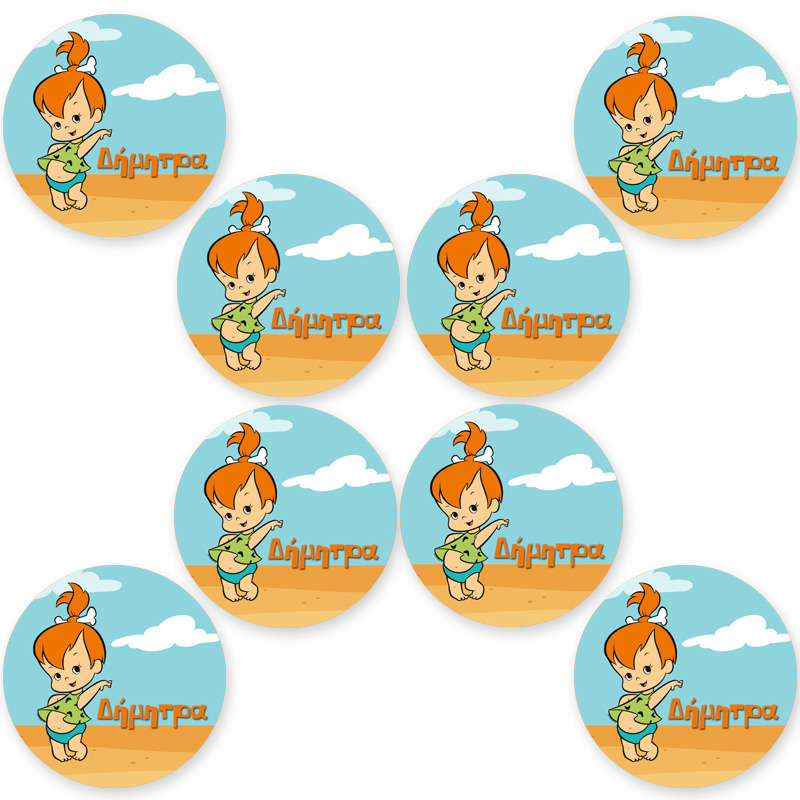 Στρογγυλά αυτοκόλλητα Σταλίτσα / 8 τμχ