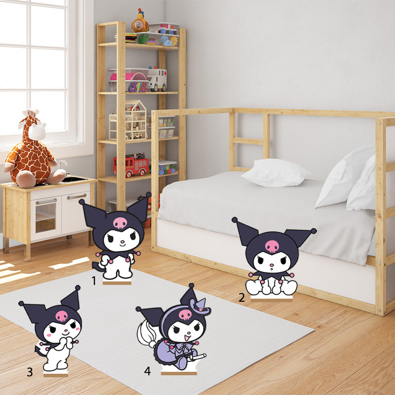 Διακοσμητική φιγούρα Kuromi 50cm Ξύλινη με βάση/1 τμχ