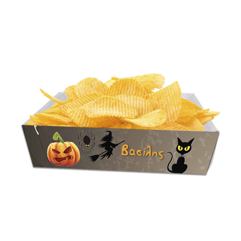 Κουτάκια για πατατάκια Halloween Κολοκύθες με όνομα 8τμχ/ 15cmx10cmx4cm