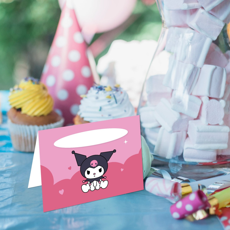 Καρτελάκι Μπουφέ Kuromi/ 6τμχ