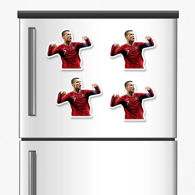 Ξύλινα μαγνητάκια Ronaldo 5cm/ 4τμχ