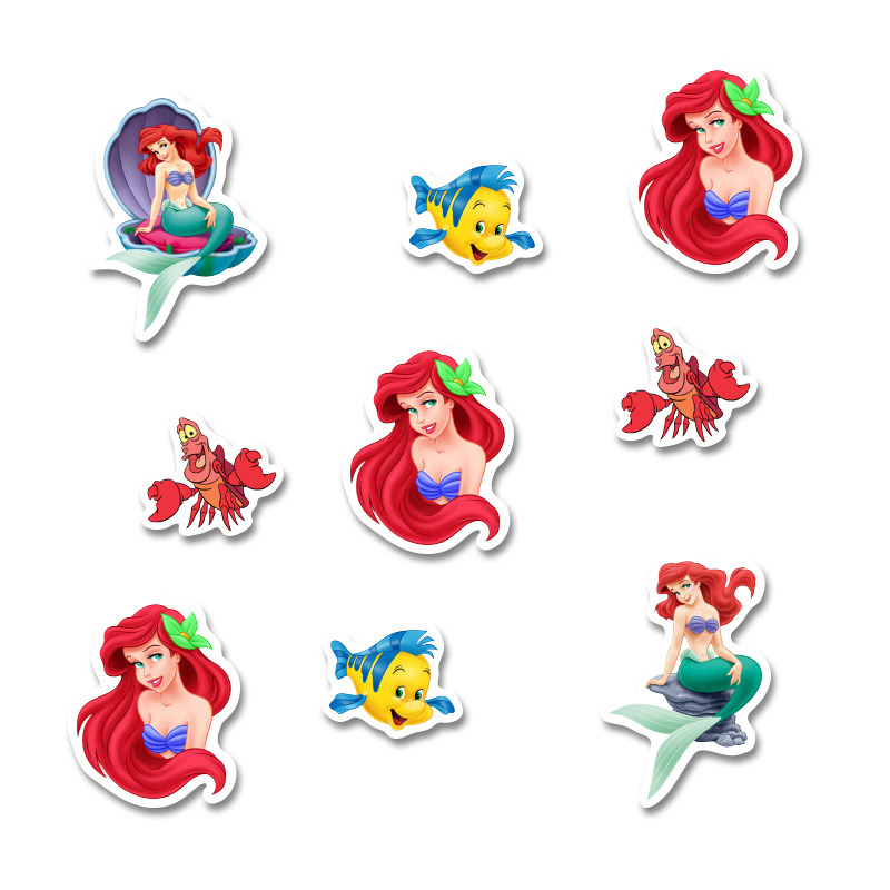 Αυτοκόλλητα Ariel 5cm / 8τμχ