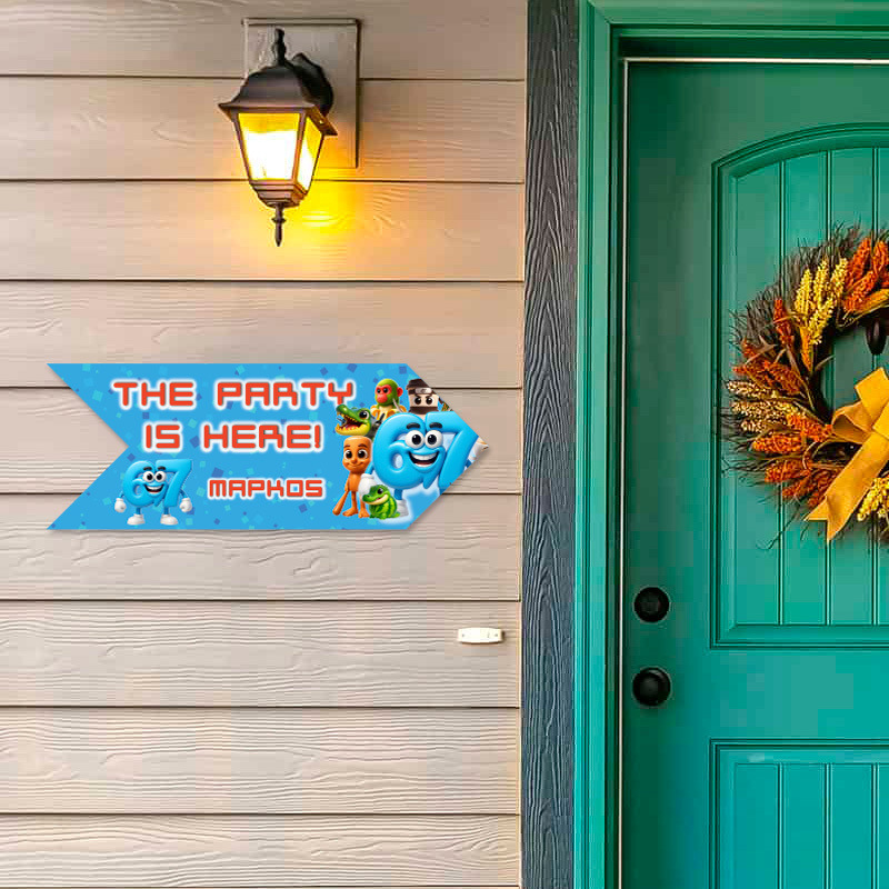 Ξύλινη Πινακίδα 67 & Brainrot με όνομα βελάκι/40cm*15cm