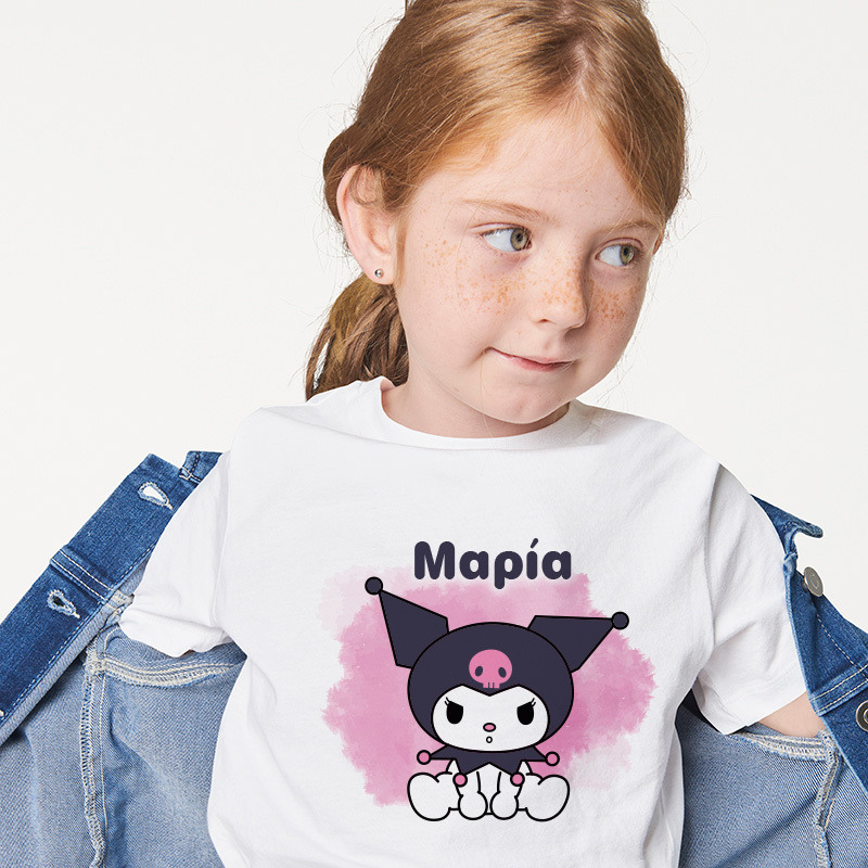 Παιδικό T-shirt Kuromi για κορίτσι με όνομα