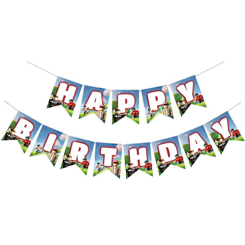 Γιρλάντα Γράμματα Roblox Happy Birthday