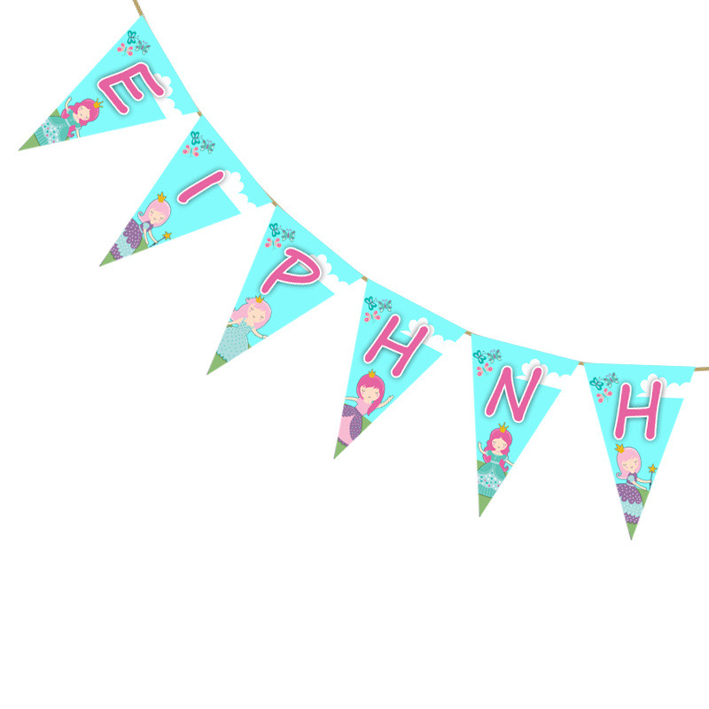 Σημαιάκια με όνομα Πριγκίπισσα τρίγωνα