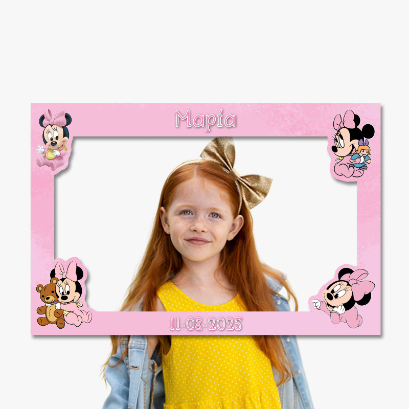 Κάδρο Photobooth Baby Minnie για φωτογραφίες/ 60cm*40cm