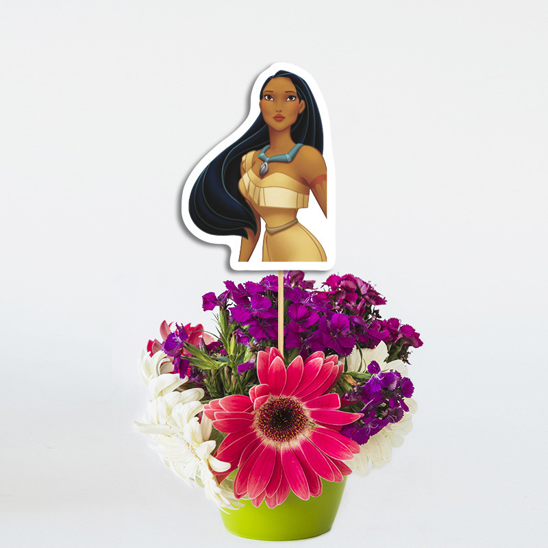 Διακοσμητικό Τοππερ Pocachontas χάρτινο για το τραπέζι/ 20cm