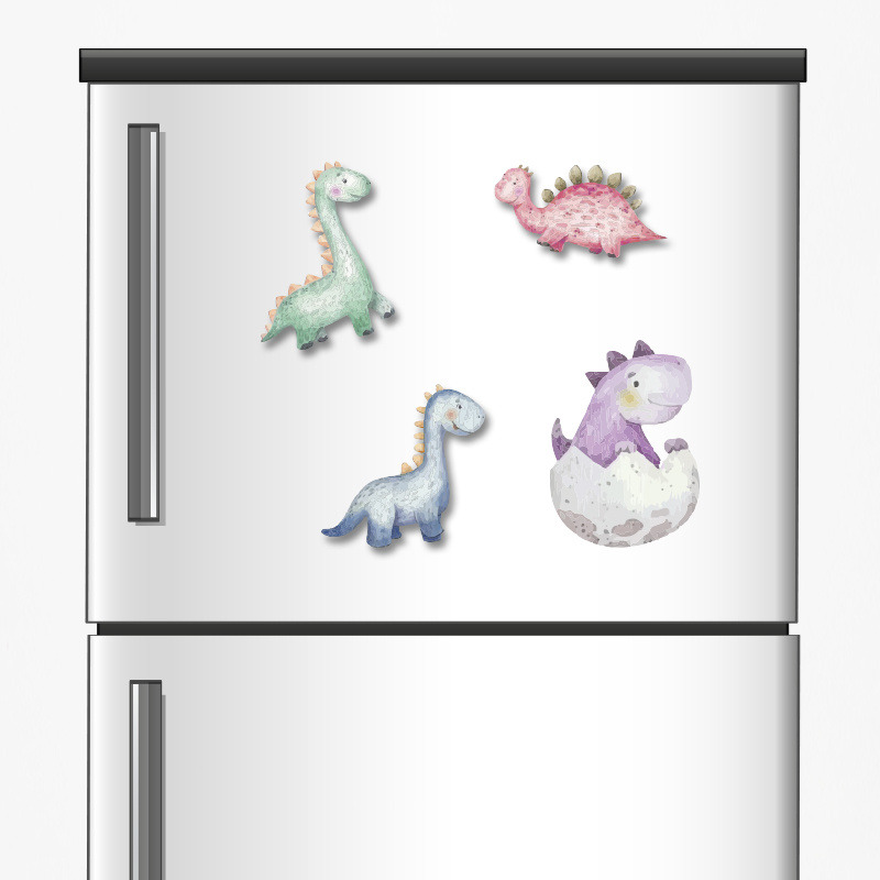 Ξύλινα μαγνητάκια Baby Dino 5cm/ 4τμχ