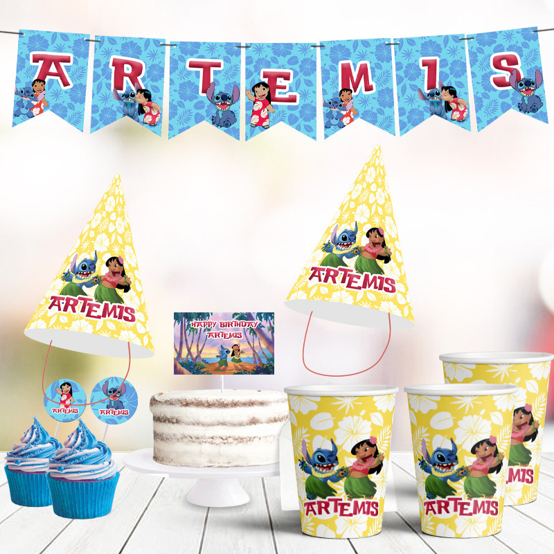 Σετ πάρτυ με όνομα Lilo & Stitch / 8 ατόμων