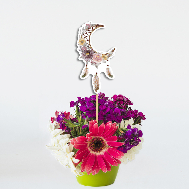 Διακοσμητικό Τοππερ Ονειροπαγίδα Κορίτσι χάρτινο για το τραπέζι/ 20cm