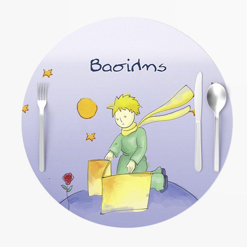 Σουπλά Χάρτινα στρογγυλά με όνομα Μικρός Πρίγκιπας 27cm