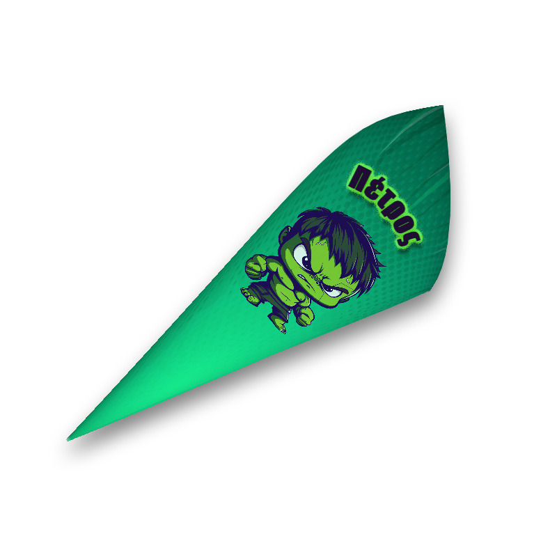 Χωνάκια για ζαχαρωτά με όνομα Baby Hulk