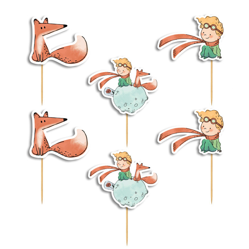 Cupcake toppers Ο Μικρός Πρίγκιπας 10cm / 8τμχ