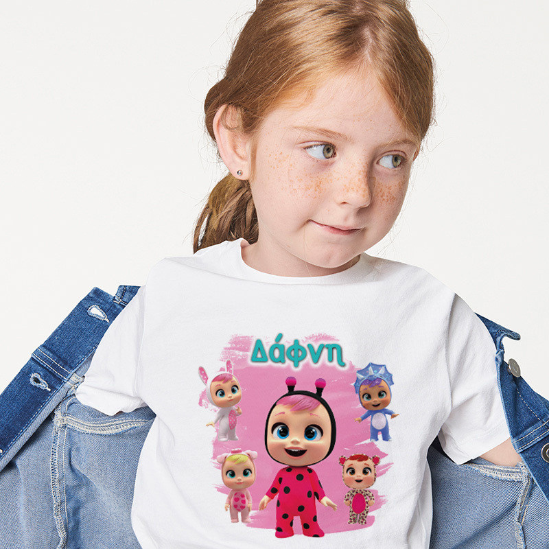 Παιδικό T-shirt Κλαψουλίνια για κορίτσι με όνομα
