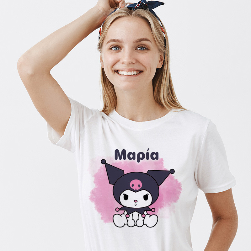 Γυναικείο T-shirt Kuromi για την Μαμά με όνομα