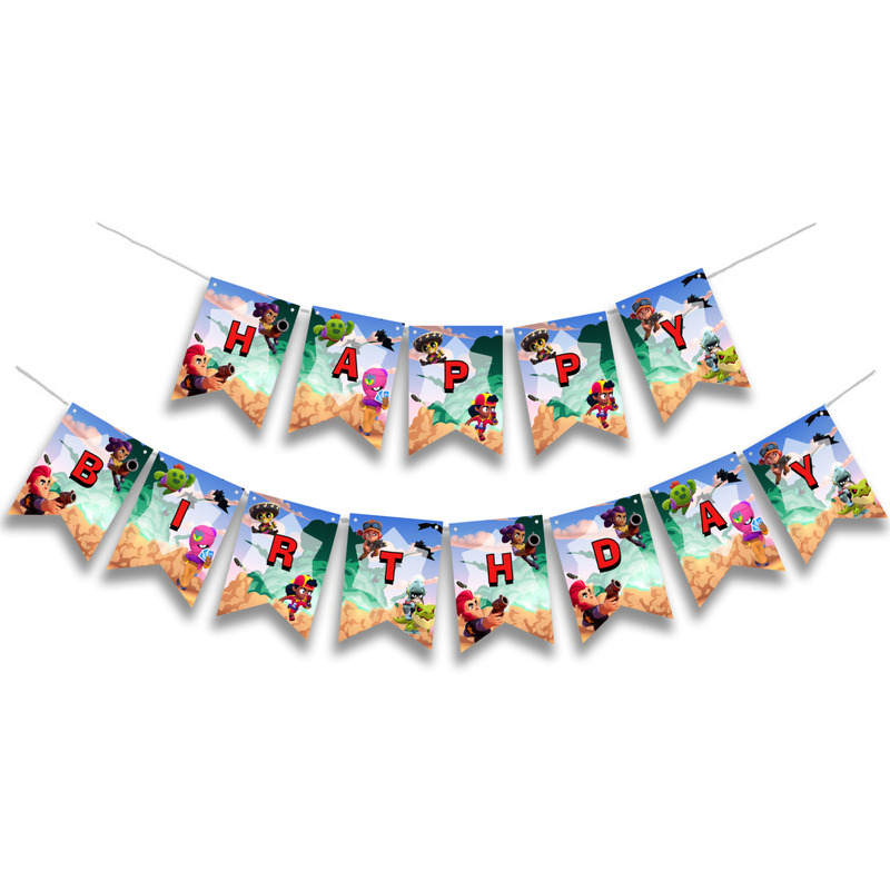 Γιρλάντα Γράμματα Brawl Stars Happy Birthday